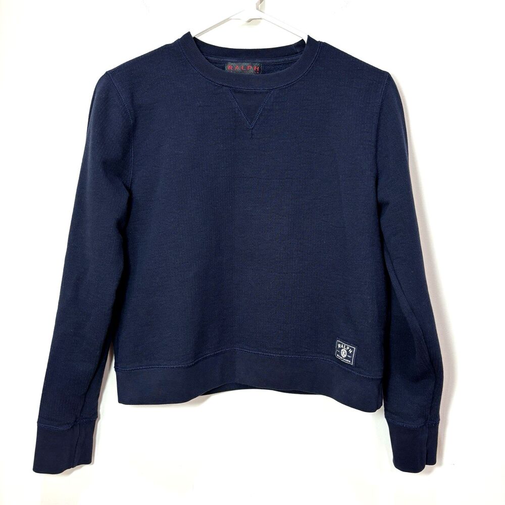 Ralph Lauren Men Long Sleeve Sweater M Navy Blue Preppy Neutral Minimalist